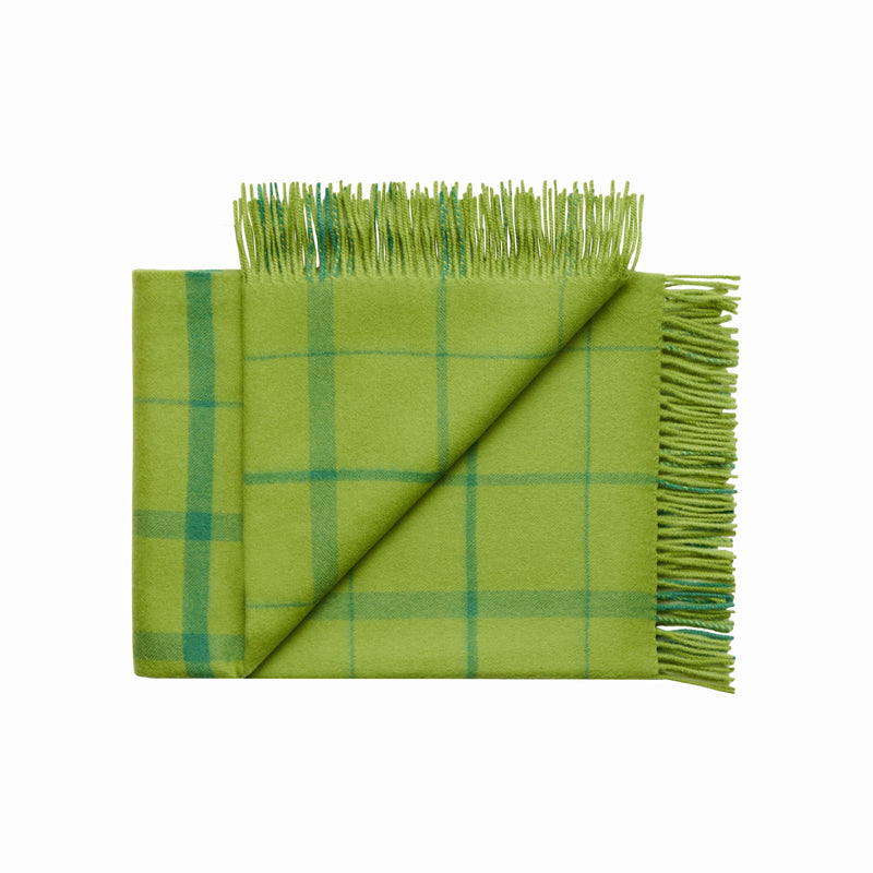 Silkeborg Uldspinderi ApS Warp & Weft Throw 130x190 cm - RWS Throw 02104 Sprout - Lime/Grass (07998/17556)