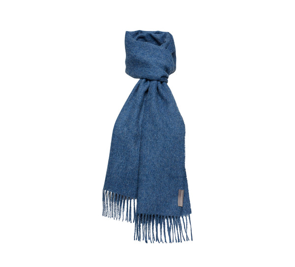 Silkeborg Uldspinderi ApS Cusco Halstørklæde 30x200 cm Scarf 0726 Denim Blue