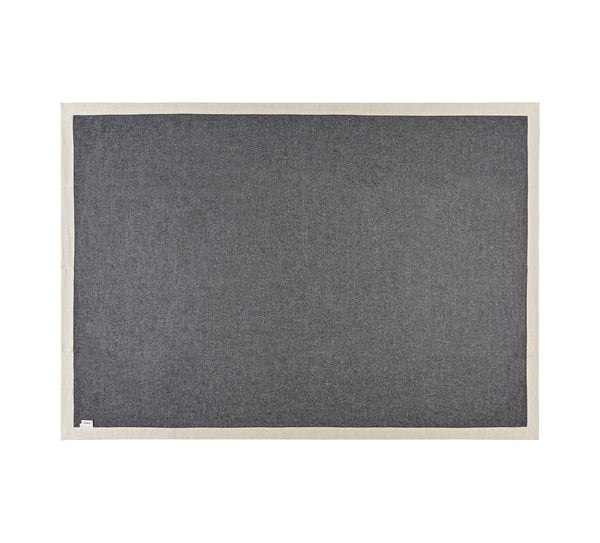 Silkeborg Uldspinderi ApS Mendoza Plaid 180x220 cm Blanket 0403 Dark Grey